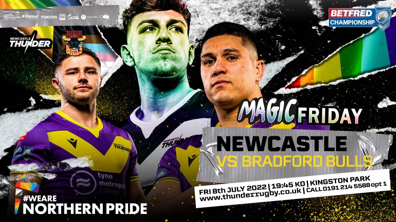 WIN WITH PRIDE - WIN VIP HOSPITALITY EXPERIENCE FOR MAGIC FRIDAY LGBT+ SPECTACULAR AT KINGSTON PARK STADIUM